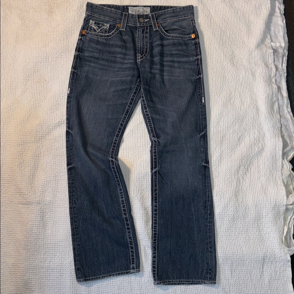 Buckle Big Star Union Vintage Collection Blue Jeans Leather Label, 30 Reg, EUC - Picture 9 of 16
